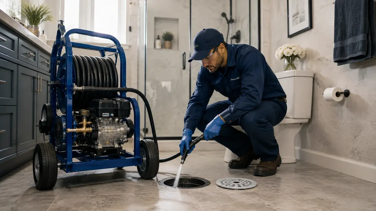 Bathroom Drain Hydro Jetting in Firebaugh