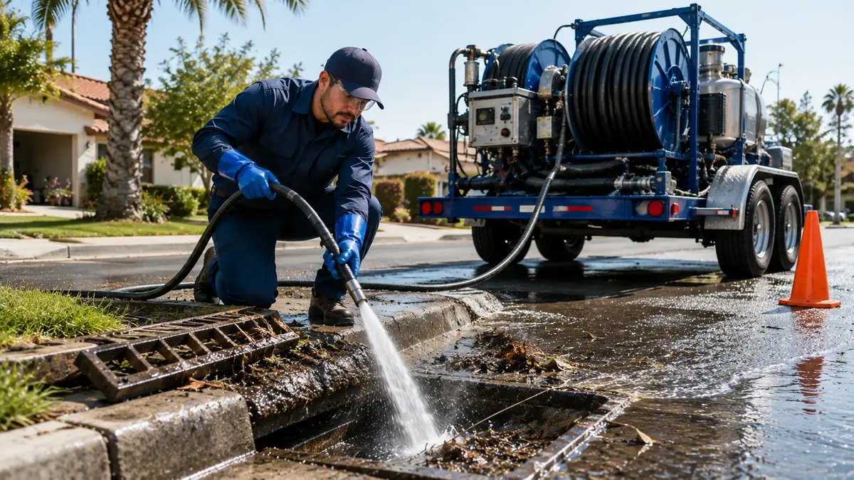 Storm Drain Hydro Jet Cleaning in Firebaugh