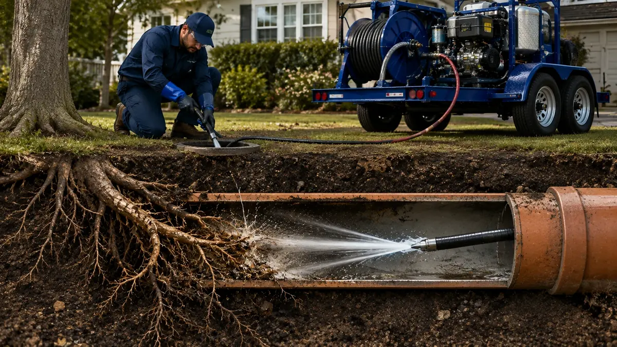 Tree Root Removal with Hydro Jetting in Firebaugh